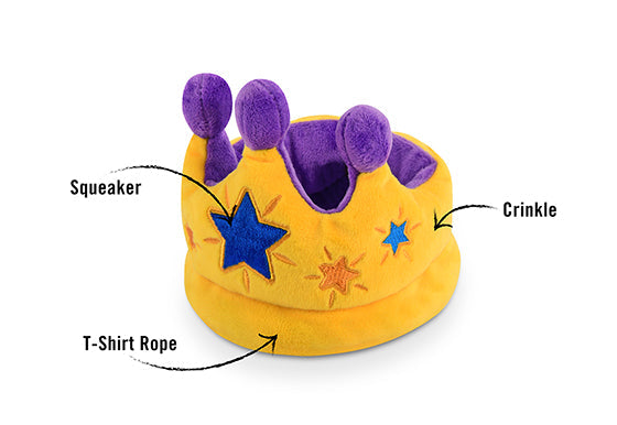 P.L.A.Y. Party Time Canine Crown plush dog toy