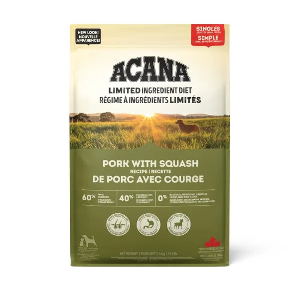 Acana Singles Limited Ingredient Diet Dry Dog Food - Pork with Squash Recipe