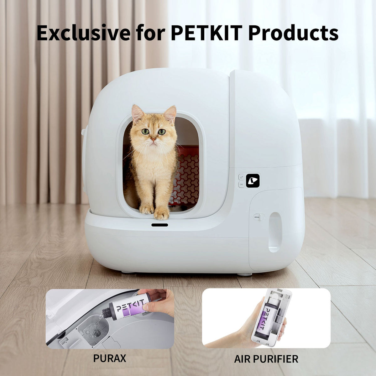 PETKIT Purifying Liquid Refill in use