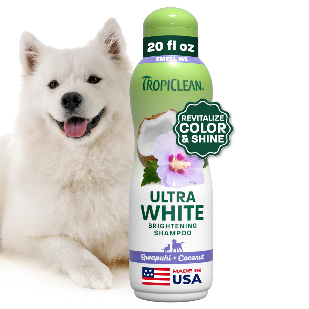 TropiClean Awapuhi & Coconut Whitening Shampoo for Dogs & Cats – front of package
