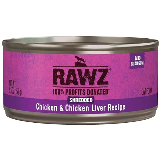 RAWZ Shredded Chicken & Chicken Liver  24/155g