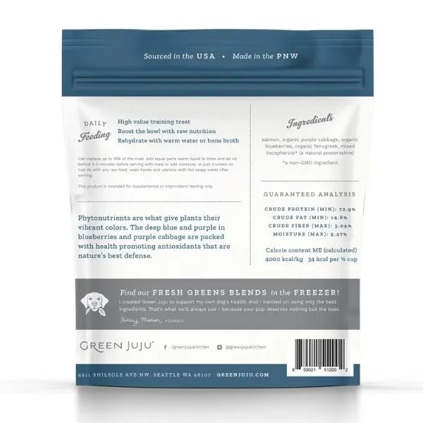 GREEN JUJU Salmon Blue Whole Food Bites  - 3oz