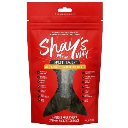 SHAY'S WAY Shay's Way Air Dried Sockeye Salmon Split Tails - 50g