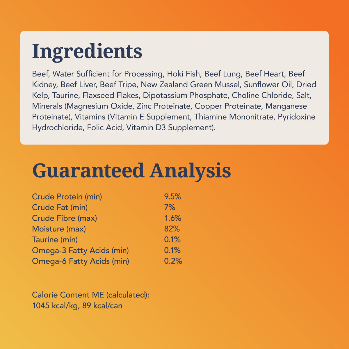 Feline Natural Beef & Hoki Feast - official product image