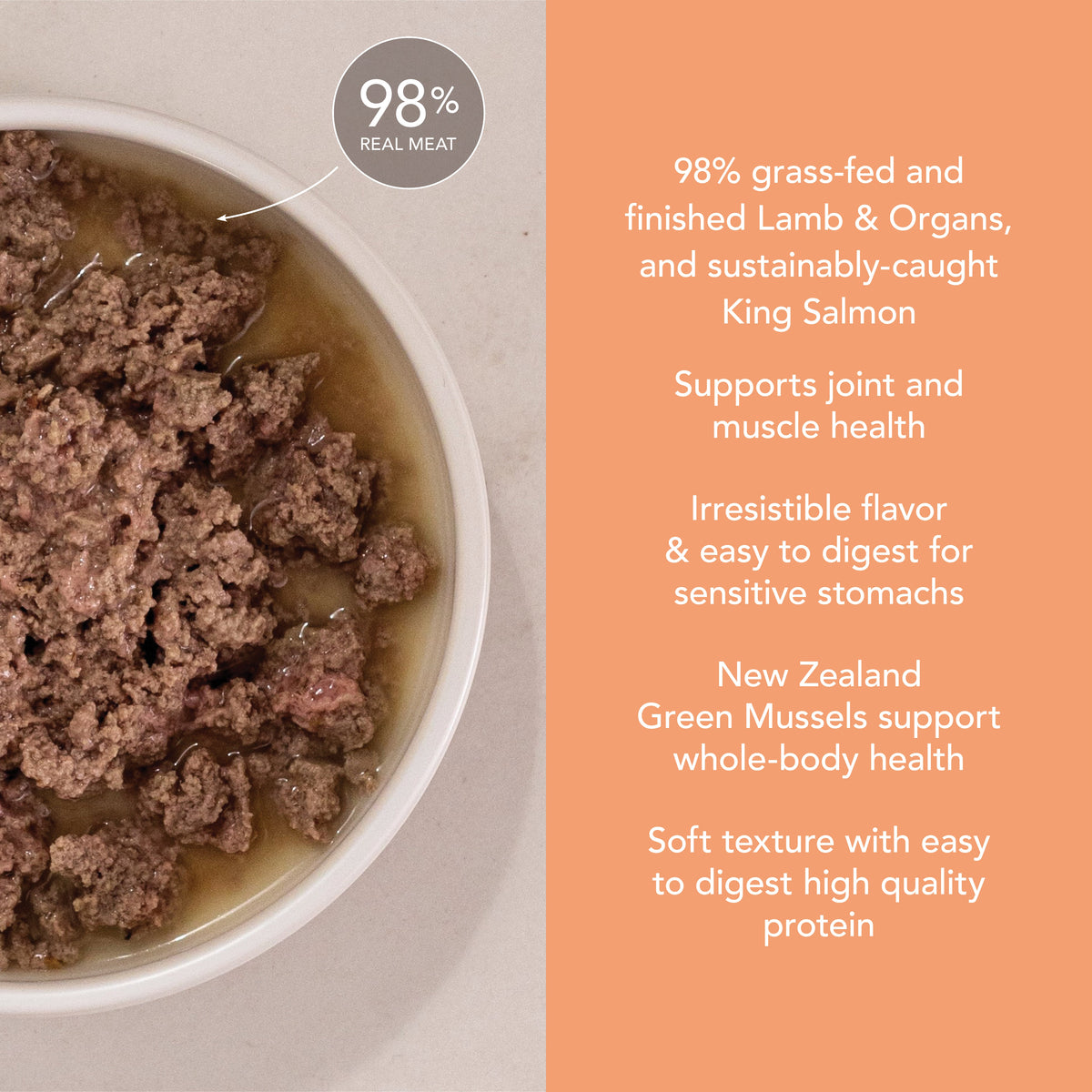 Feline Natural Lamb & King Salmon Feast - official product image