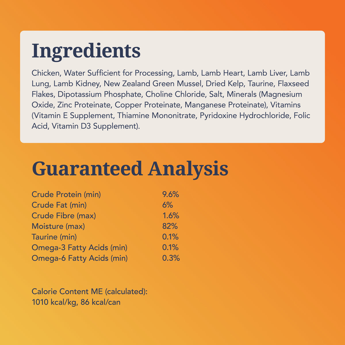 Feline Natural Chicken & Lamb Feast - official product image