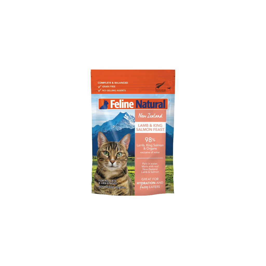 Feline Natural Lamb & King Salmon Feast - official product image
