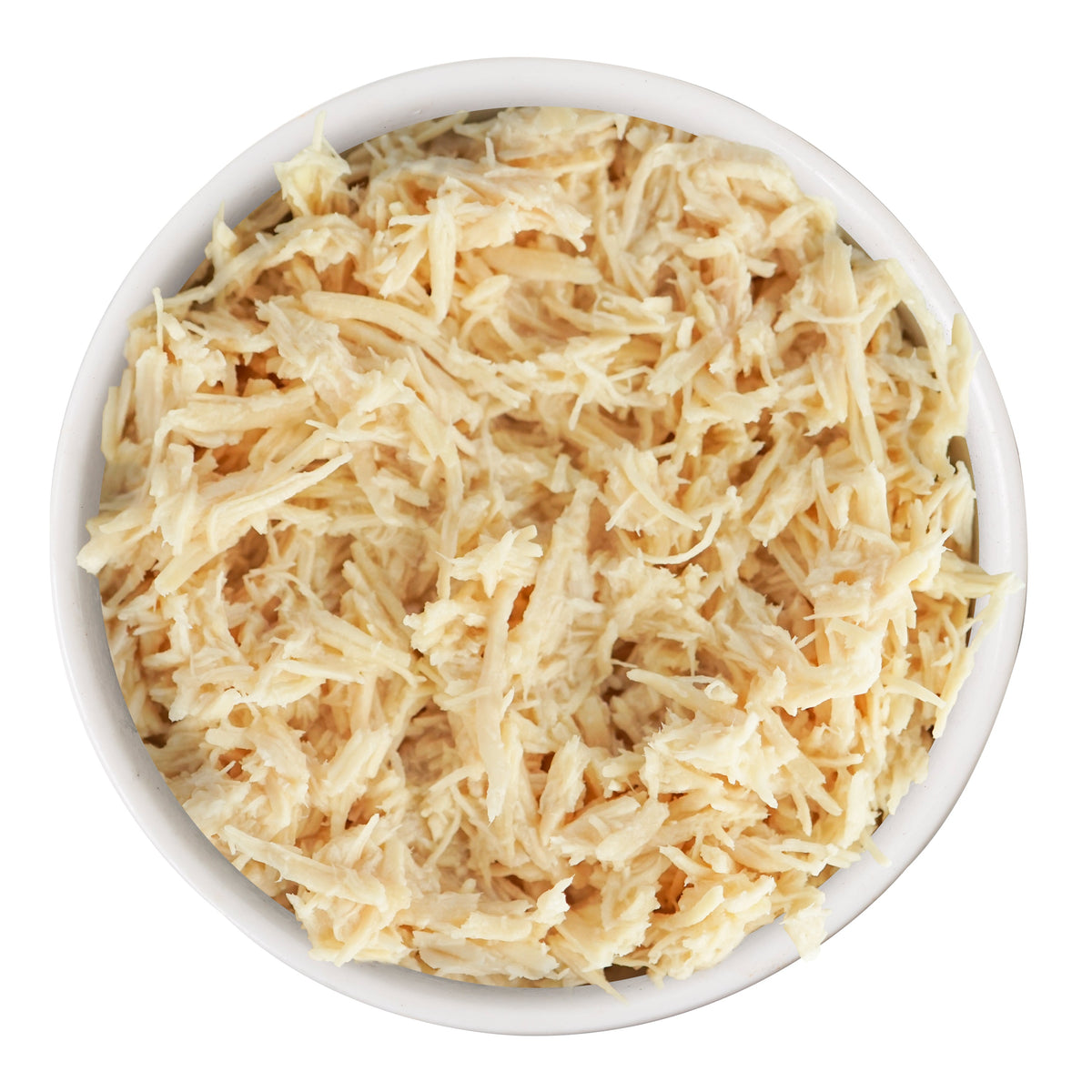 Weruva Paw Lickin' Chicken shredded chicken breast texture