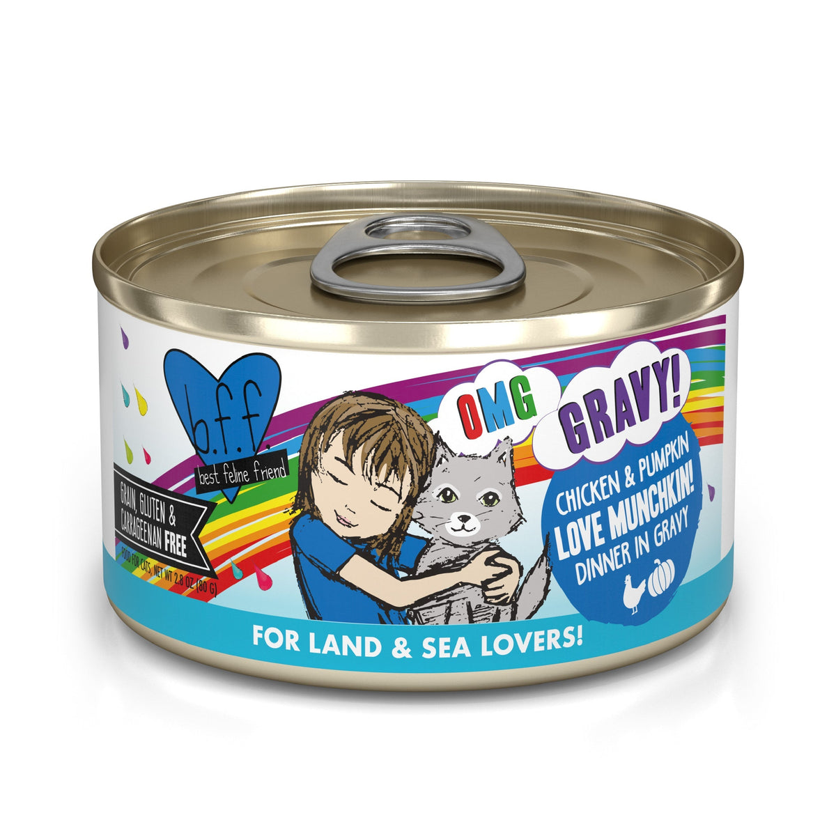 Weruva BFF OMG Chicken & Pumpkin Love Munchkin! 2.8 oz can