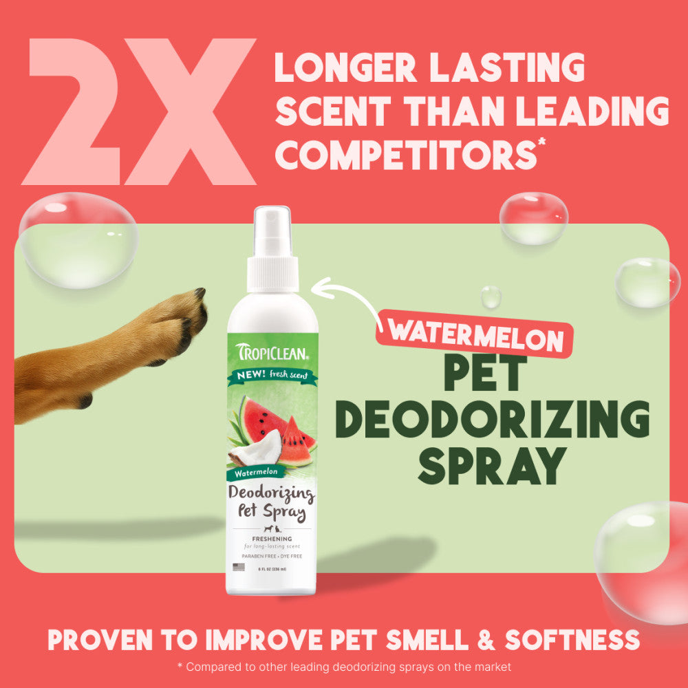 TropiClean Watermelon Deodorizing Spray for Dogs & Cats – lifestyle image