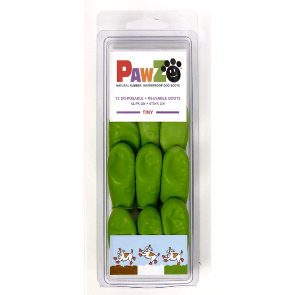 Pawz Tiny to 1" Apple Green 12 pk