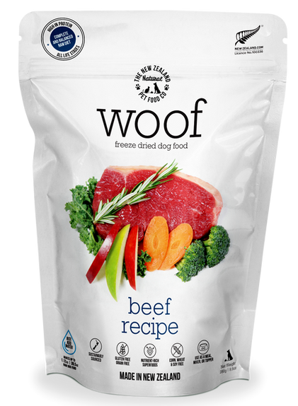 Woof Freeze Dried Dog Food - Beef