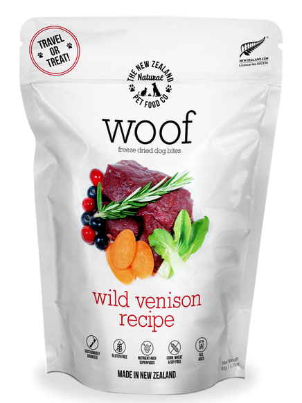 Woof Freeze Dried Dog Treats - Venison