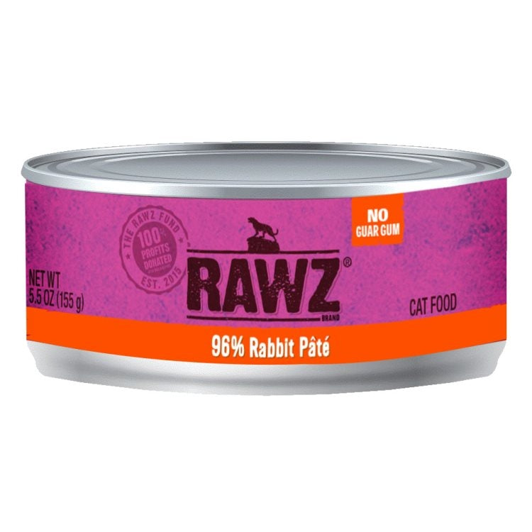 RAWZ Cat 96% Rabbit Pate 156g