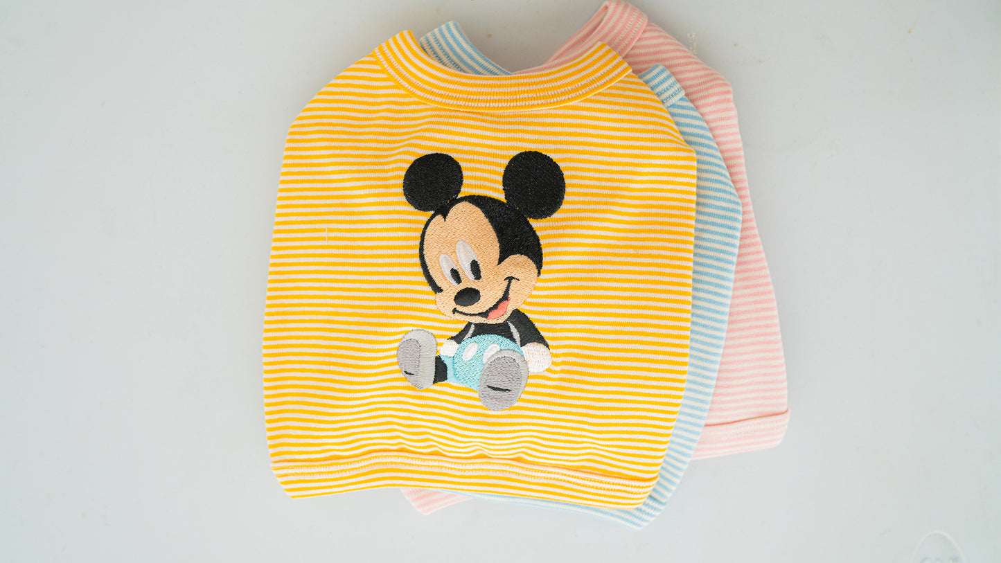 Baby stripe cardigan _ Mickey