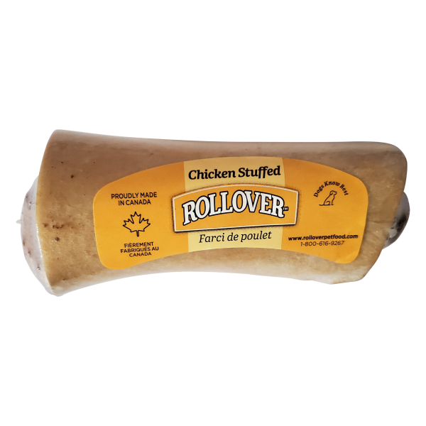 Rollover Chicken Stuffed Beef Bone