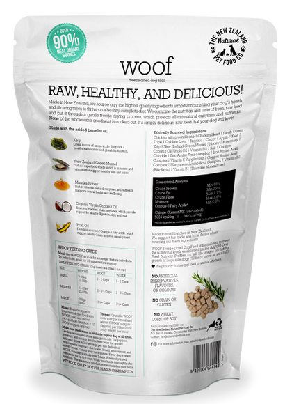 Woof Freeze Dried Dog Food - Chicken