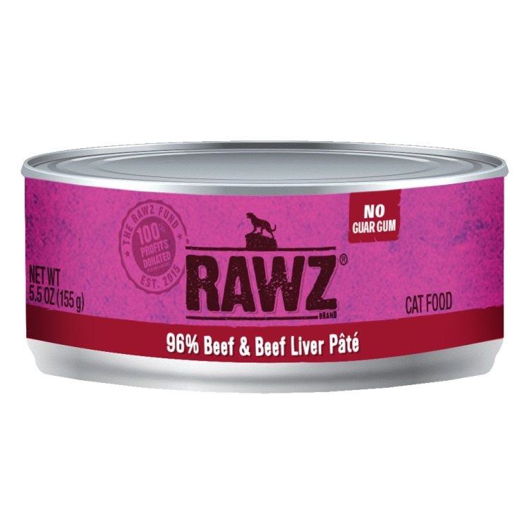 RAWZ Cat 96% Beef & Beef Liver 156g