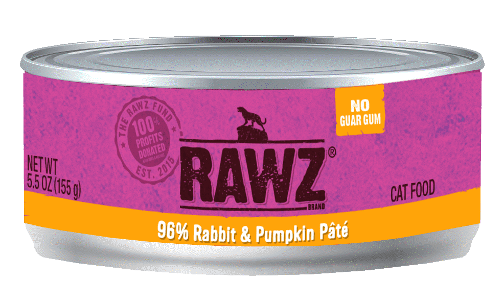 RAWZ Cat 96% Rabbit & Pumpkin Pate 156g