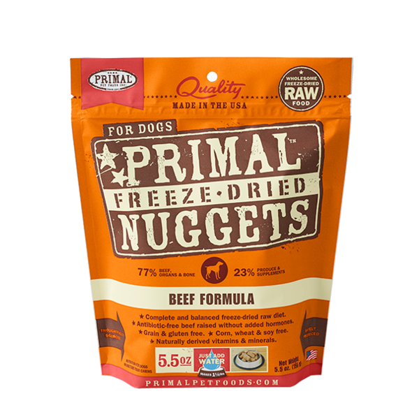 Primal Dog Freeze Dried Nuggets 5.5oz