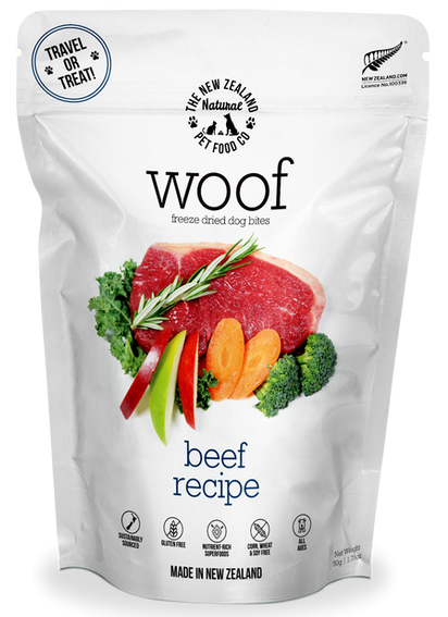 Woof Freeze Dried Dog Treats - Beef