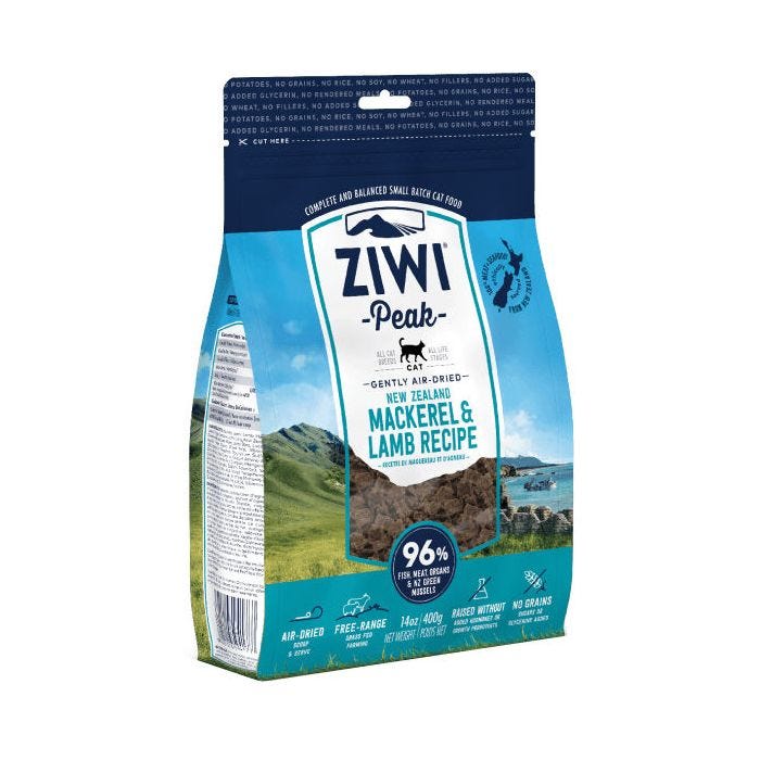 ZiwiPeak Air-Dried Mackerel & Lamb Cat Food