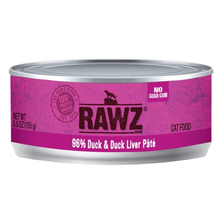 RAWZ Cat 96% Duck & Duck Liver Pate 156g