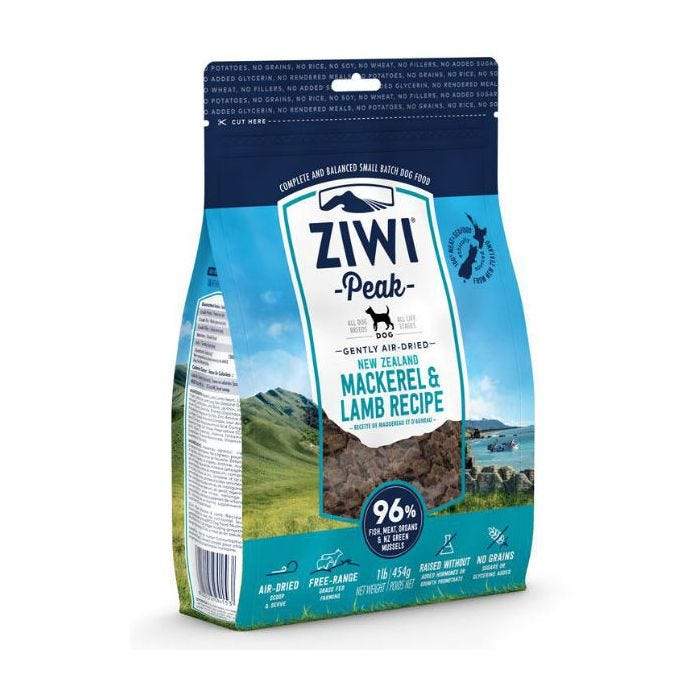 ZiwiPeak Air-Dried Mackerel & Lamb Dog Food